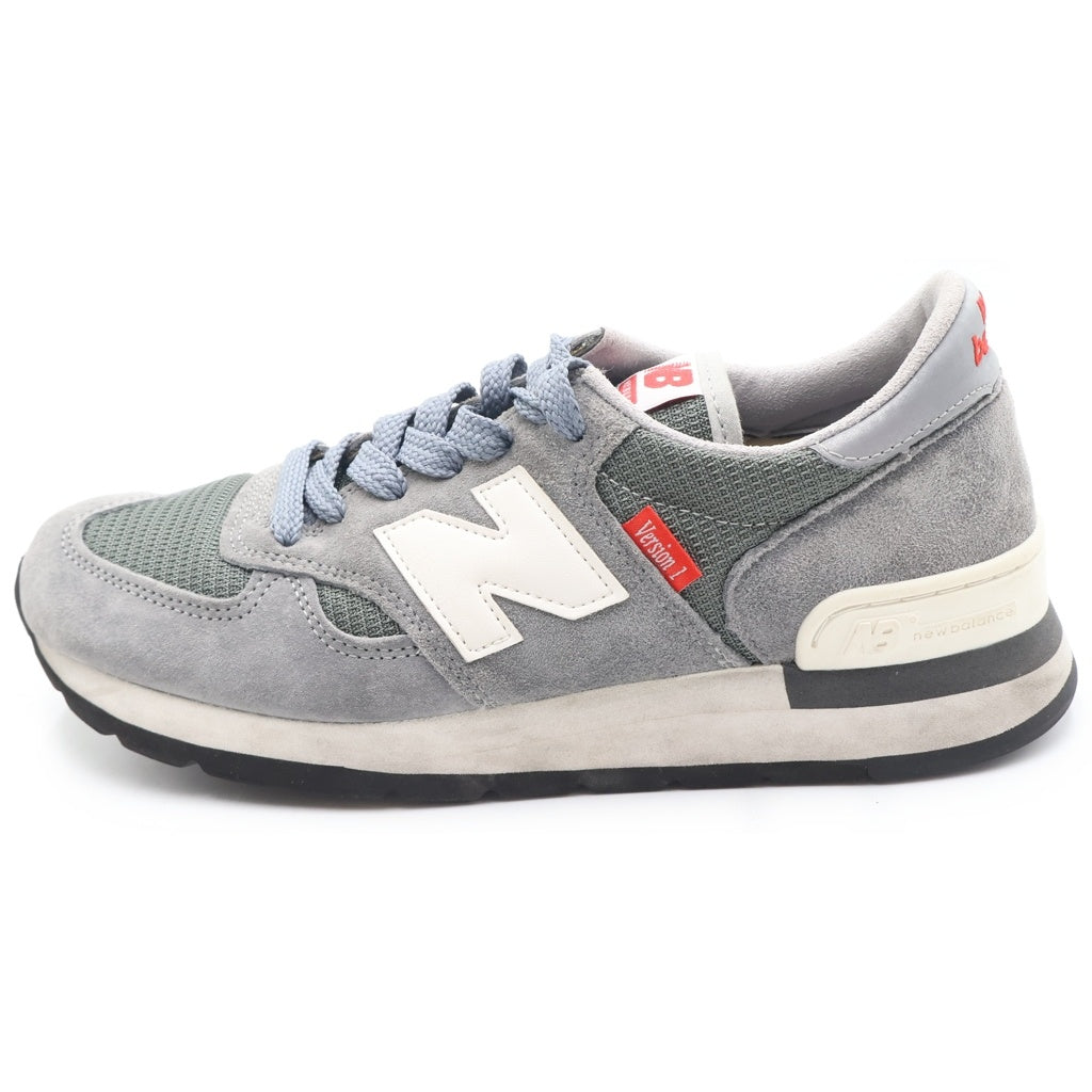 New Balance(ニューバランス) M990VS1 40周年記念モデル スウェードレザー メッシュ ローカットスニーカー グレー US8.5/26.5cm