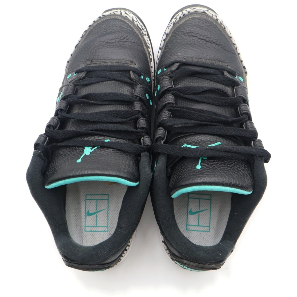 NIKE(ナイキ) ×ATMOS ZOOM VAPOR RF X AJ3 709998-031 アトモス ズーム ヴェイパー エア ジョーダン3 ローカットスニーカー ブラック US8/26cm