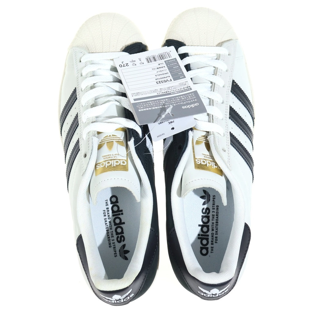 adidas(アディダス) SUPER STAR ADV FV0323 スーパースター ローカットスニーカー ブラック/ホワイト US9/26.5cm