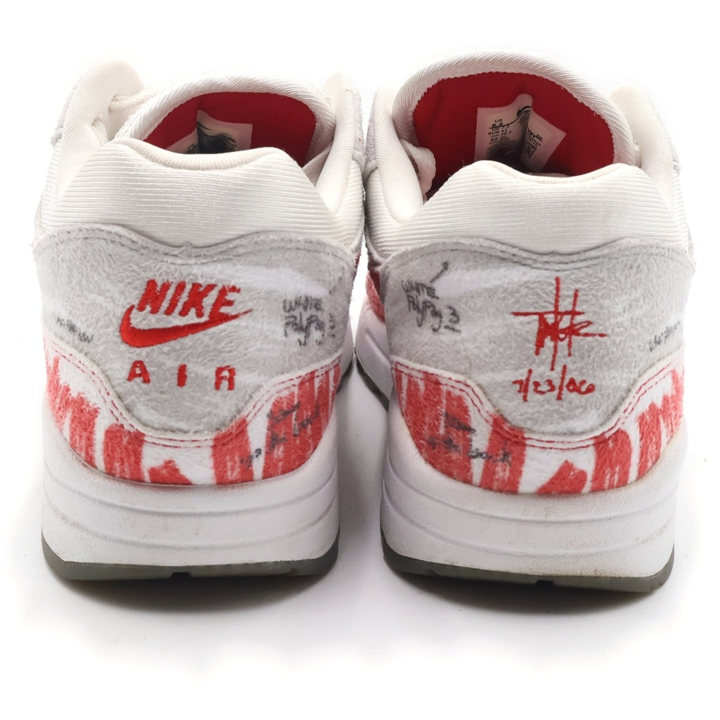 NIKE(ナイキ) AIR MAX1 SKETCH TO SHELF CJ4286101 エア マックス1 スケッチ シェルフ ローカットスニーカー ホワイト/レッド US8.5/26.5cm