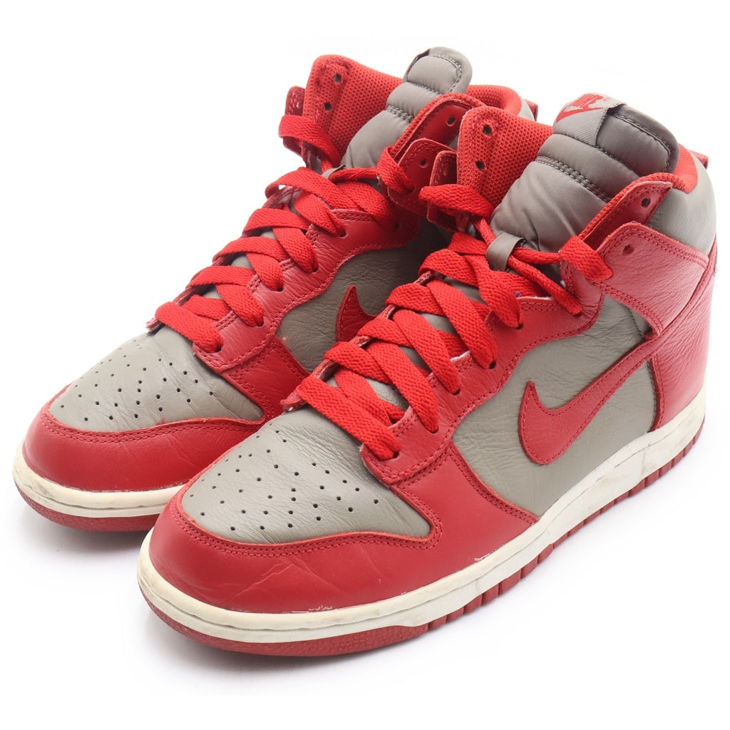 NIKE(ナイキ) DUNK HIGH UNLV 2016 850477-001 ダンク ハイカットスニーカー グレー レッド US8.5/26.5cm