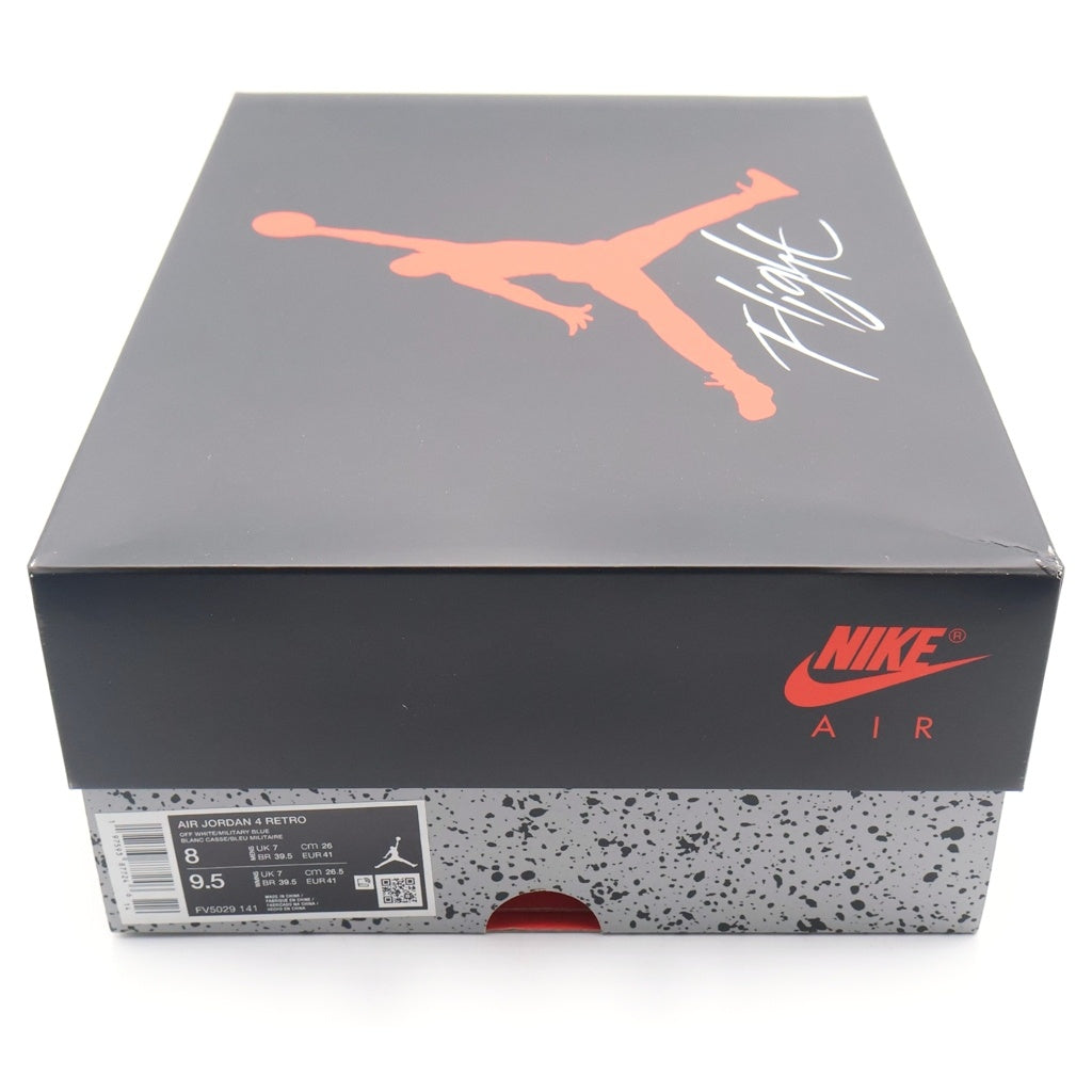 NIKE(ナイキ) AIR JORDAN 4 RETRO INDUSTRIAL BLUE FV5029-141 エアジョーダン4 インダストリアルブルー ハイカットスニーカー ホワイト/ブルー US8/26cm