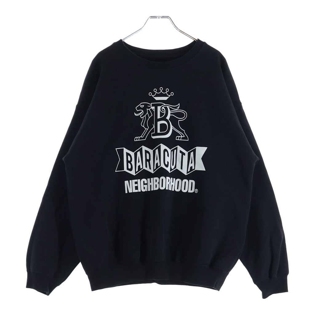 NEIGHBORHOOD(ネイバーフッド) 24AW ×BARACUTA Sweat Shirt バラクータ クルーネック スウェットトレーナー ブラック