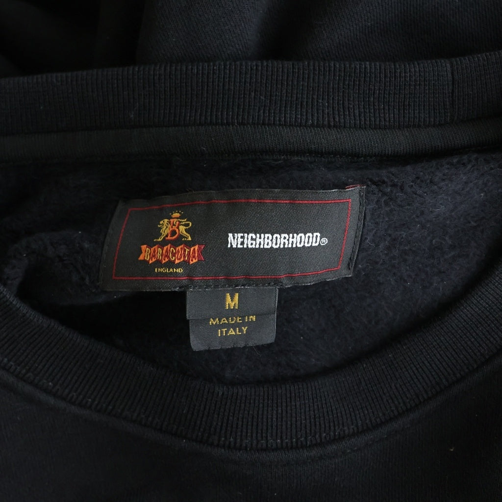 NEIGHBORHOOD(ネイバーフッド) 24AW ×BARACUTA Sweat Shirt バラクータ クルーネック スウェットトレーナー ブラック