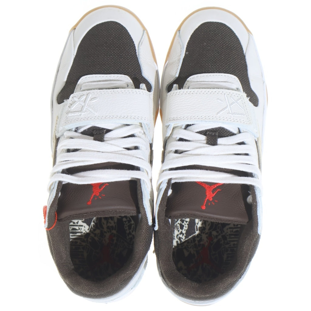 NIKE(ナイキ) ×TRAVIS SCOTT JORDAN JUMPMAN JACK FZ8117‐100 トラヴィススコット ジョーダン ジャンプマン ローカットスニーカー ホワイト/ブラウン US8.5/26.5cm
