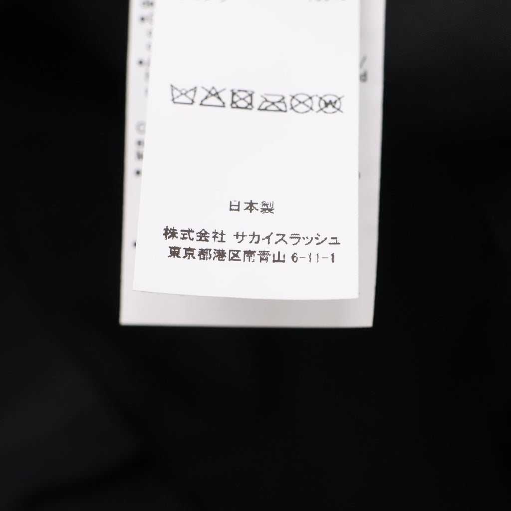 Sacai(サカイ) 25SS S CAP Sロゴ ストライプ ウール ベースボール
