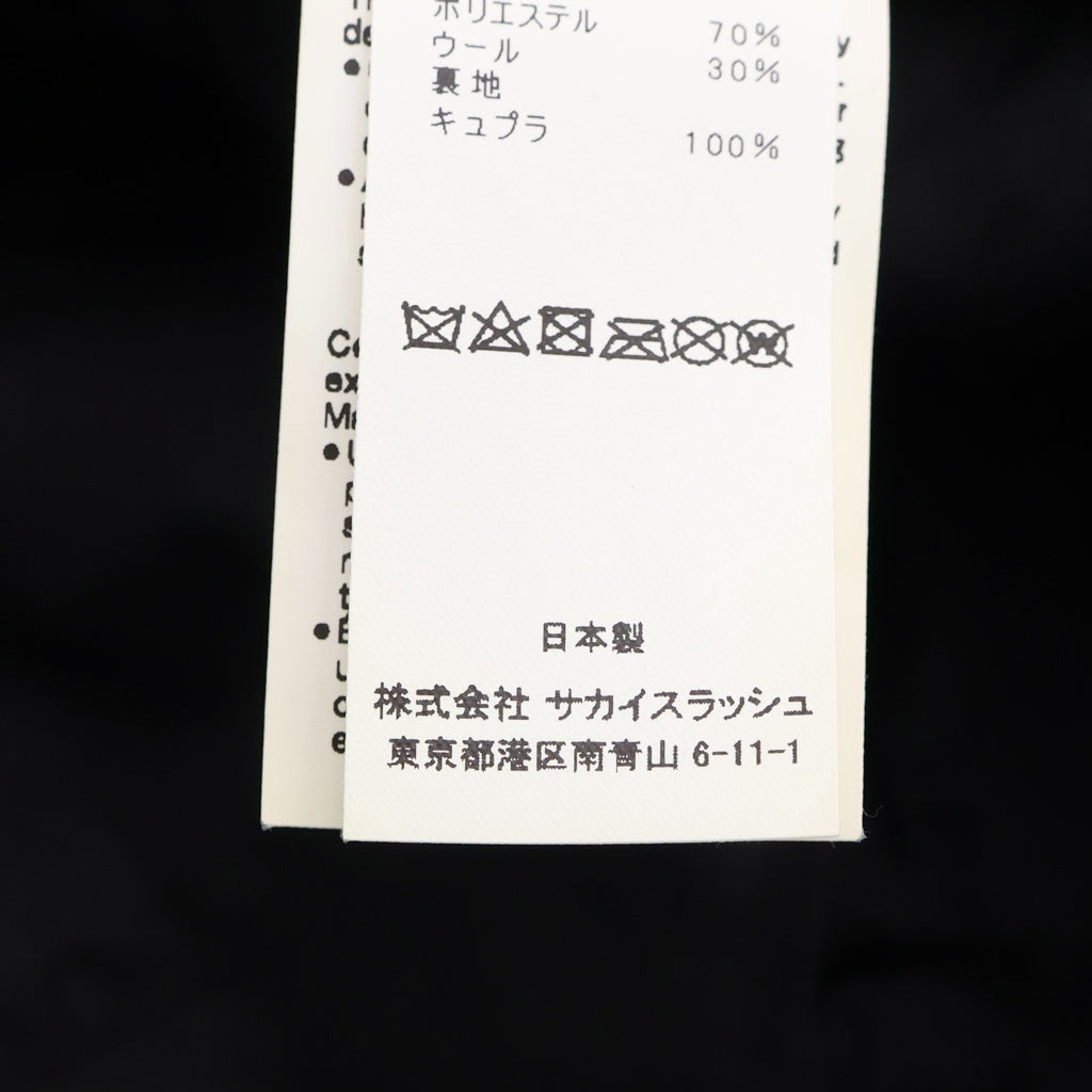 Sacai(サカイ) 22SS S CAP SUITING サイドSロゴ ベースボールキャップ