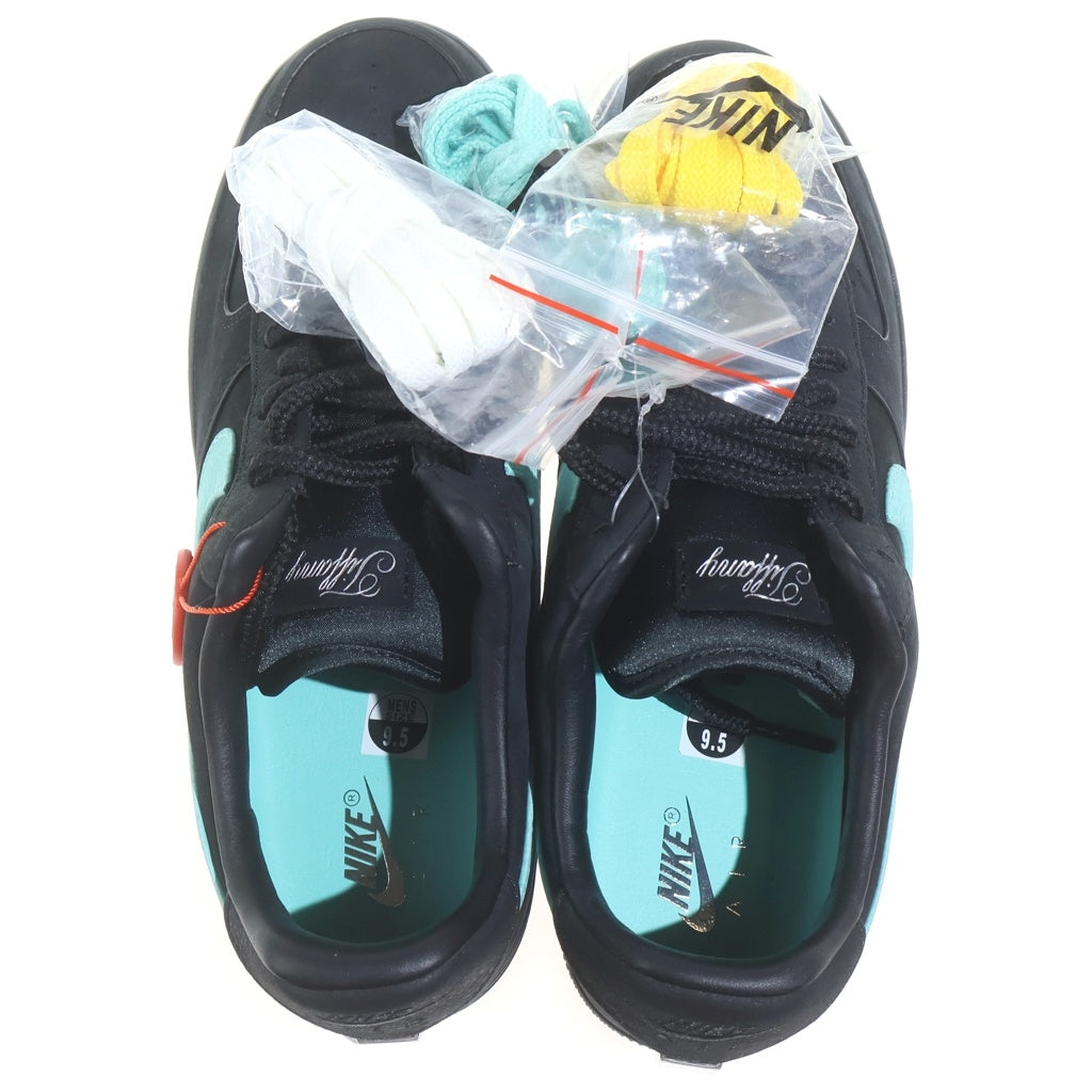 NIKE(ナイキ) ×TIFFANY&CO AIR FORCE 1 LOW 1837 BLACK DZ1382-001 ティファニー エアフォース1 ローカットスニーカー シューズ ブルー/ブラック US9.5/27.5cm