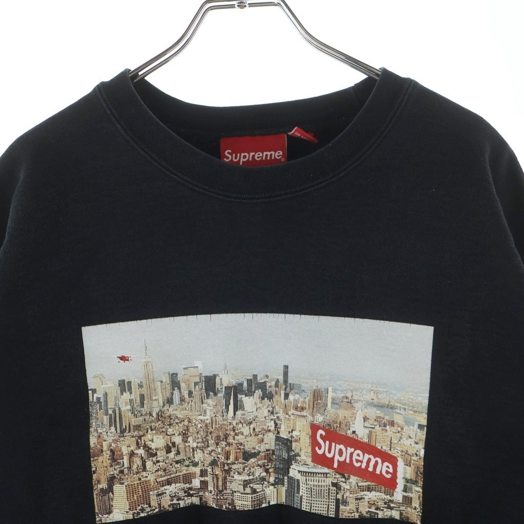 SUPREME(シュプリーム) 20AW Aerial Crewneck エアリアル プリント クルーネック スウェット トレーナー ブラック
