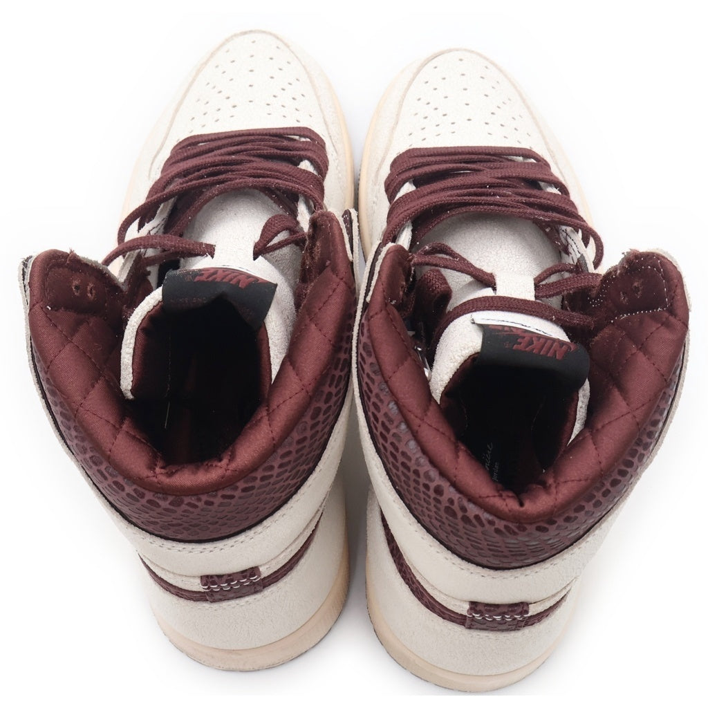 NIKE(ナイキ) ×A MA MANIERE AIR JORDAN1 RETRO HIGH OG DO7097-100 アママニエール エアジョーダン1 レトロ ハイカットスニーカー ホワイト/ブラウン US9.5/27.5cm