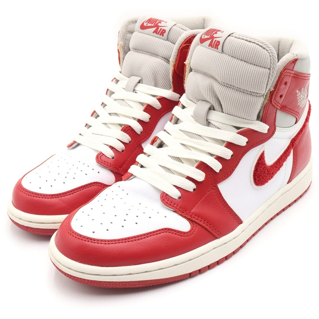 NIKE(ナイキ) WNMS AIR JORDAN1 RETRO HIGH OG DJ4891-061 ウィメンズ エアジョーダン1 レトロ ハイカットスニーカー レッド/ホワイト US10.5/27.5cm