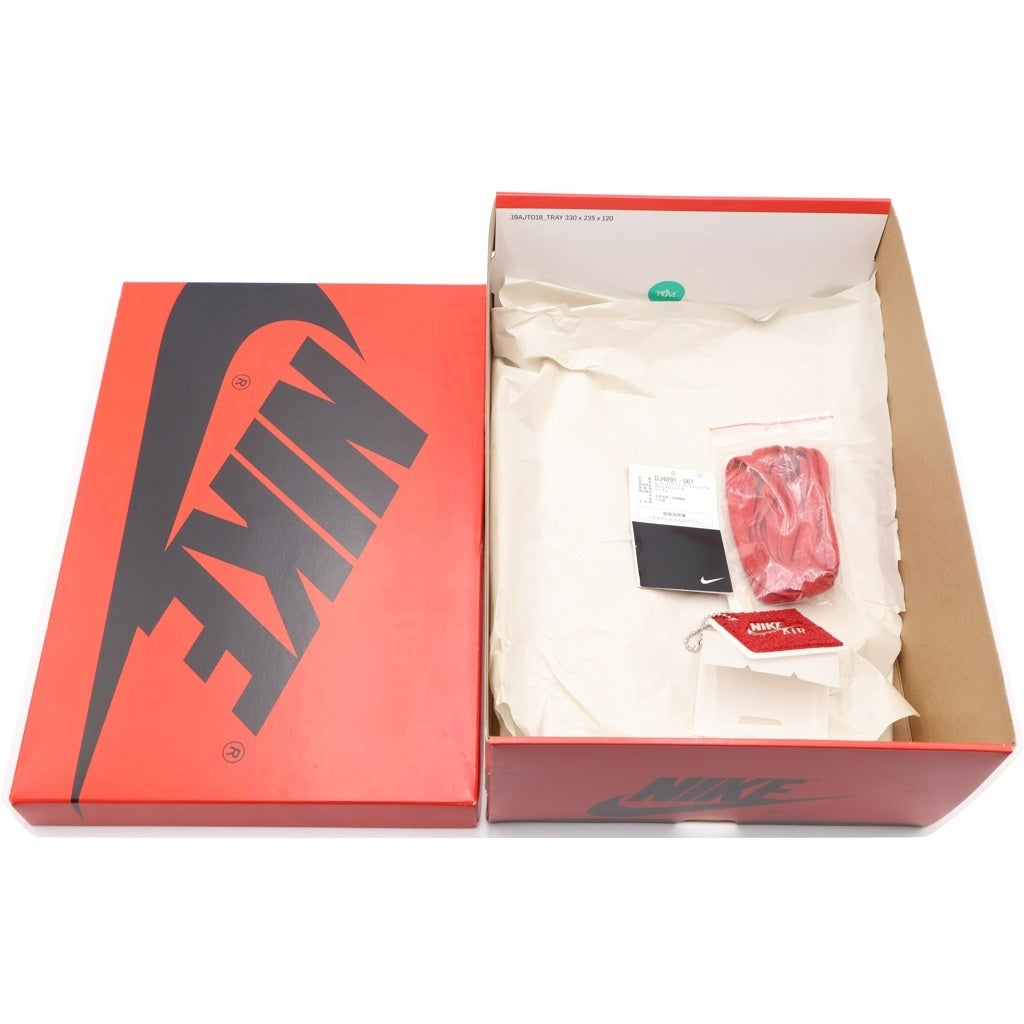 NIKE(ナイキ) WNMS AIR JORDAN1 RETRO HIGH OG DJ4891-061 ウィメンズ エアジョーダン1 レトロ ハイカットスニーカー レッド/ホワイト US10.5/27.5cm