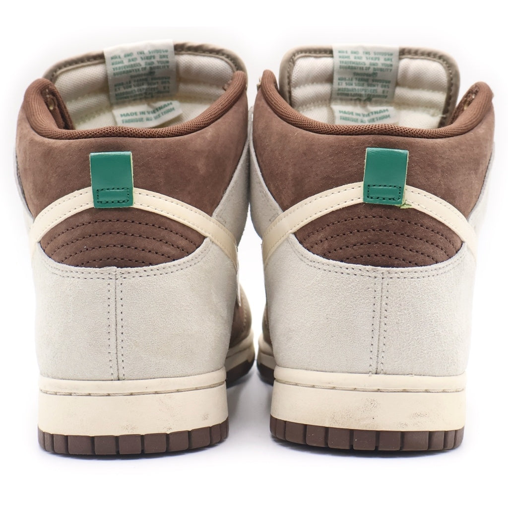 NIKE(ナイキ) DUNK HIGH PRM LIGHT CHOCOLATE DH5348-100 ダンク ライトチョコレート ハイカットスニーカー ホワイト/ブラウン US11/29cm