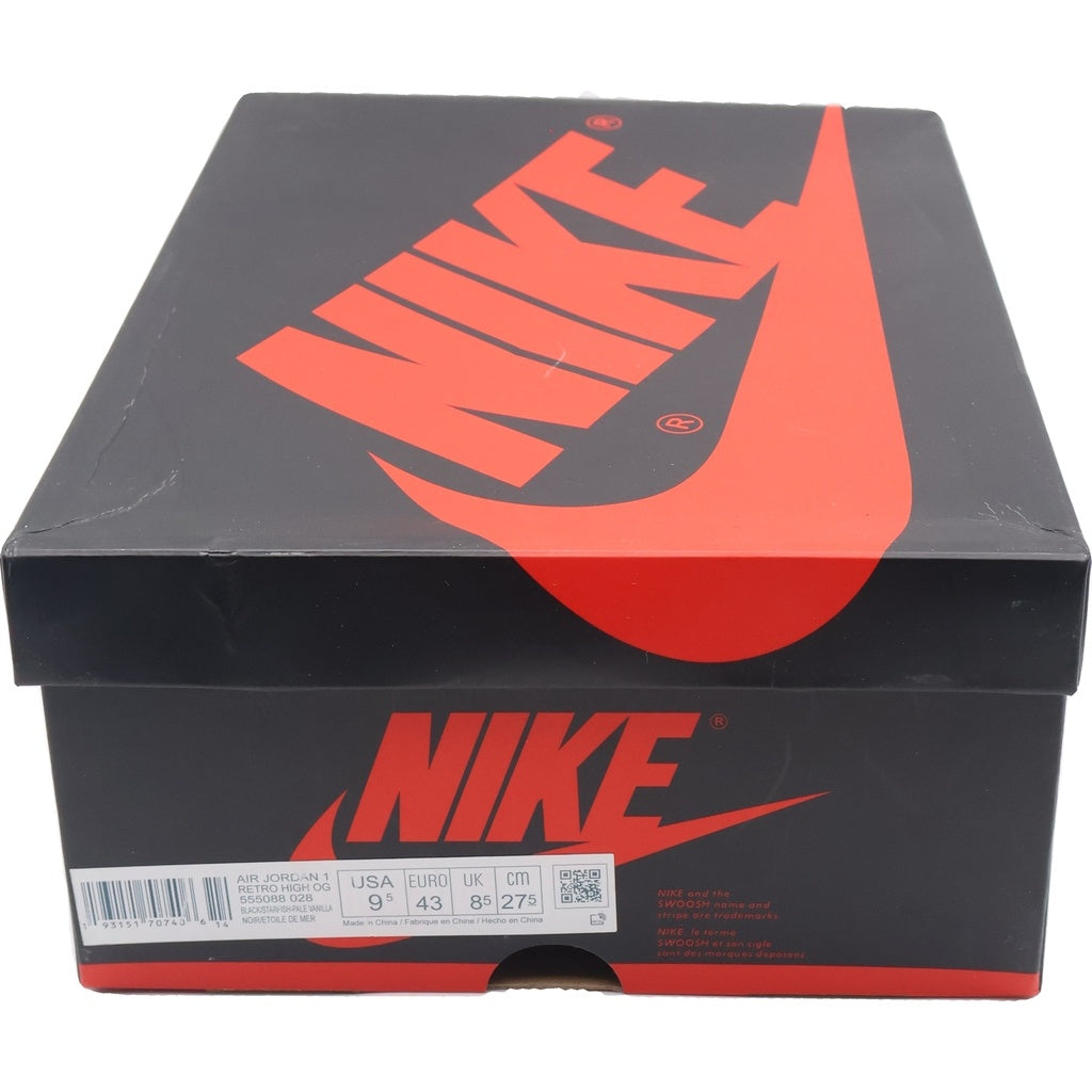 NIKE(ナイキ) AIR JORDAN1 RETRO HIGH OG 555088-028 エアジョーダン1 シャッタード バックボード3.0 ハイカットスニーカー ブラック/オレンジ US9.5/27.5cm