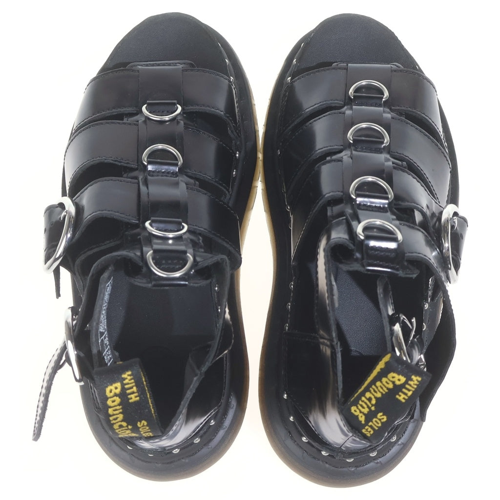 Dr.Martens(ドクターマーチン) 6707 MACKYE HDW マッケイ ハードウェア レザー ストラップ サンダル ブラック レディース