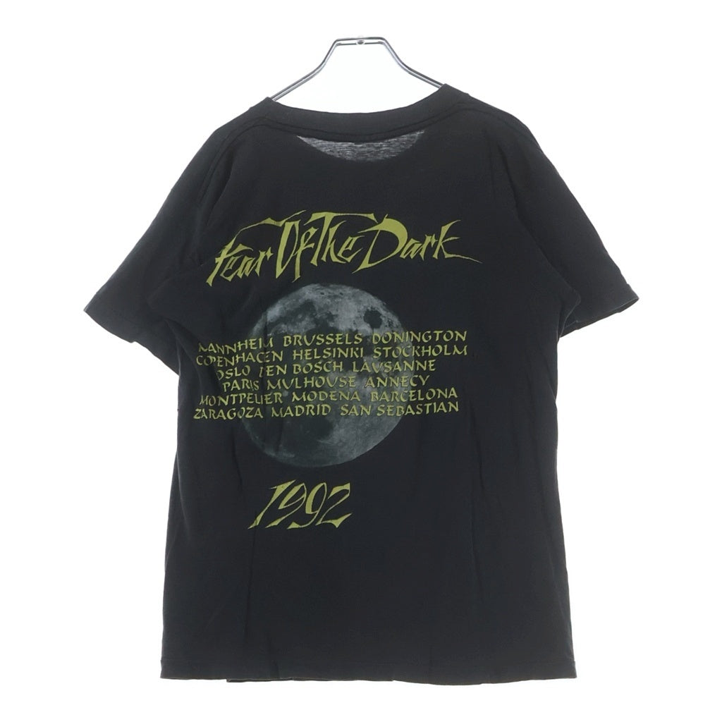 VINTAGE(ヴィンテージ) 90S iron Maiden Fear of the Dark Tee アイアン メイデン フロントロゴ プリント 半袖Tシャツ ブラック