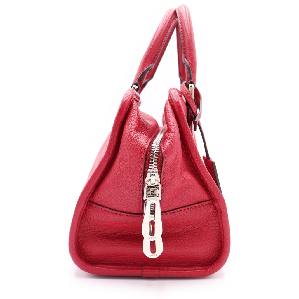 LOEWE(ロエベ) アマソナ 28 レザー 2WAY ハンドバッグ ショルダーバッグ レッド レディース