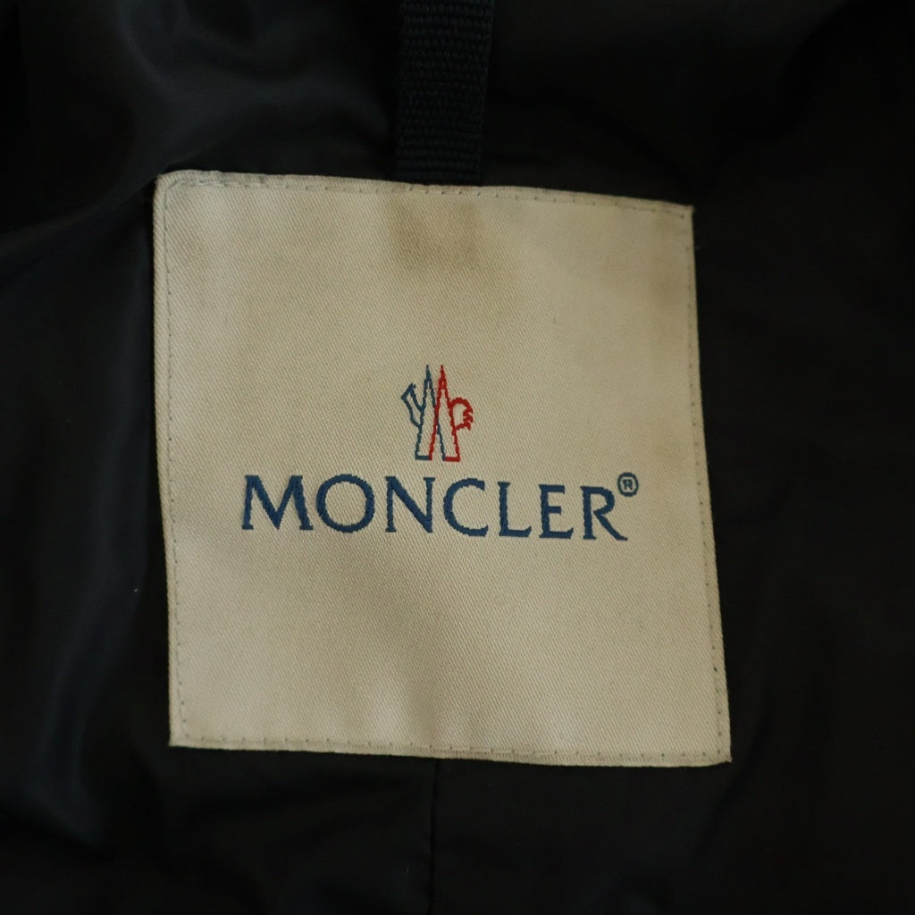 MONCLER(モンクレール) ファー フーデッド ジップアップ ダウンジャケット ブラック レディース 49334/91/54010