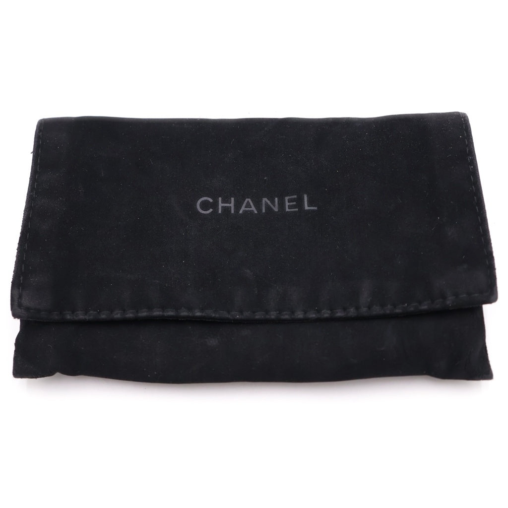 CHANEL(シャネル) ココマーク マトラッセ ラムレザー ラウンドファスナー コンパクトウォレット コインケース ホワイト レディース