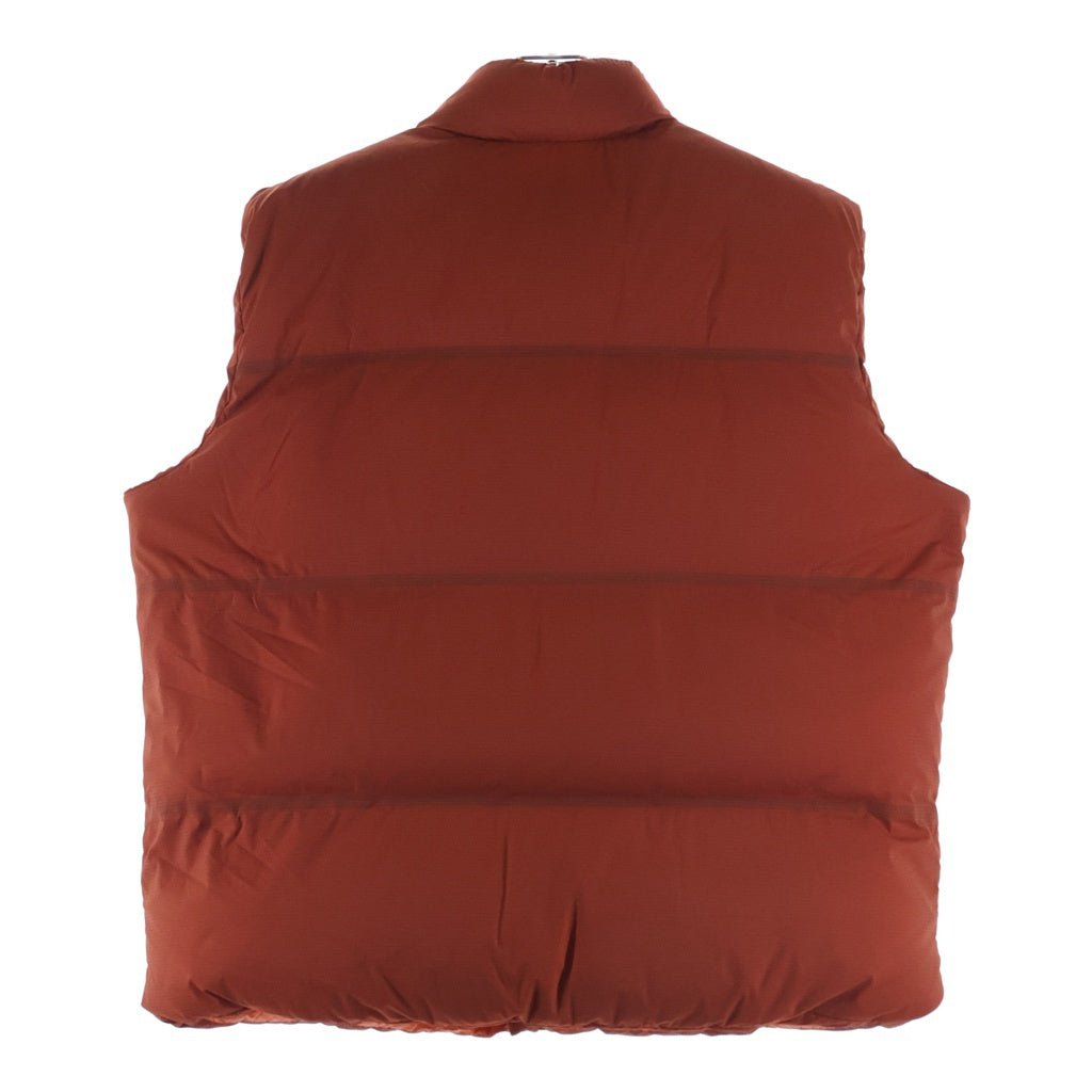 GUCCI(グッチ) ×THE NORTH FACE ザノースフェイス ジップアップ ナイロン グースダウンベスト オレンジ 663761 XAAC1