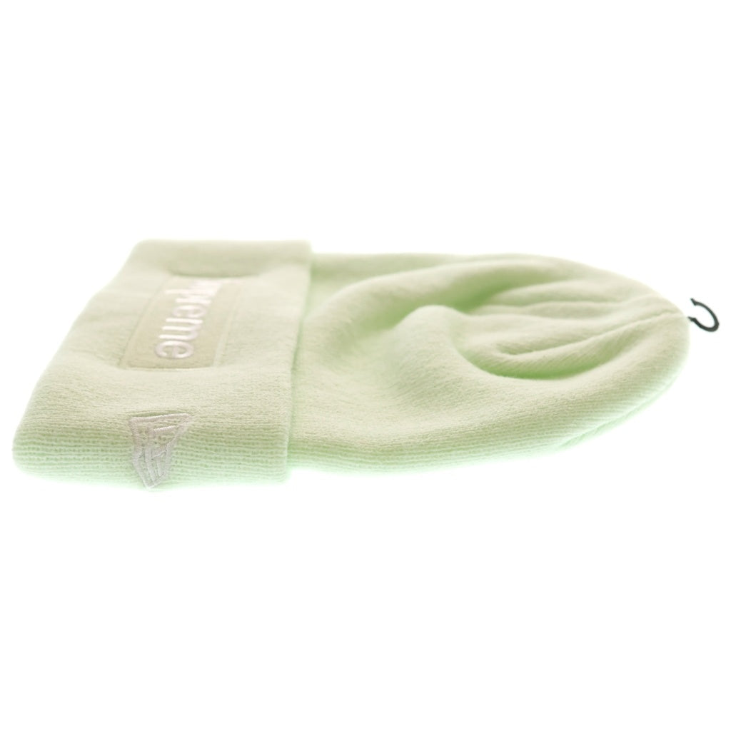 SUPREME(シュプリーム) 23AW ×New Era Box Logo Beanie ボックスロゴ ビーニー ニットキャップ 帽子 ライトグリーン