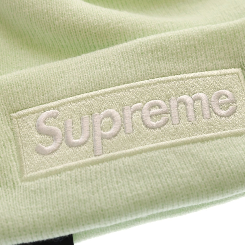 SUPREME(シュプリーム) 23AW ×New Era Box Logo Beanie ボックスロゴ ビーニー ニットキャップ 帽子 ライトグリーン