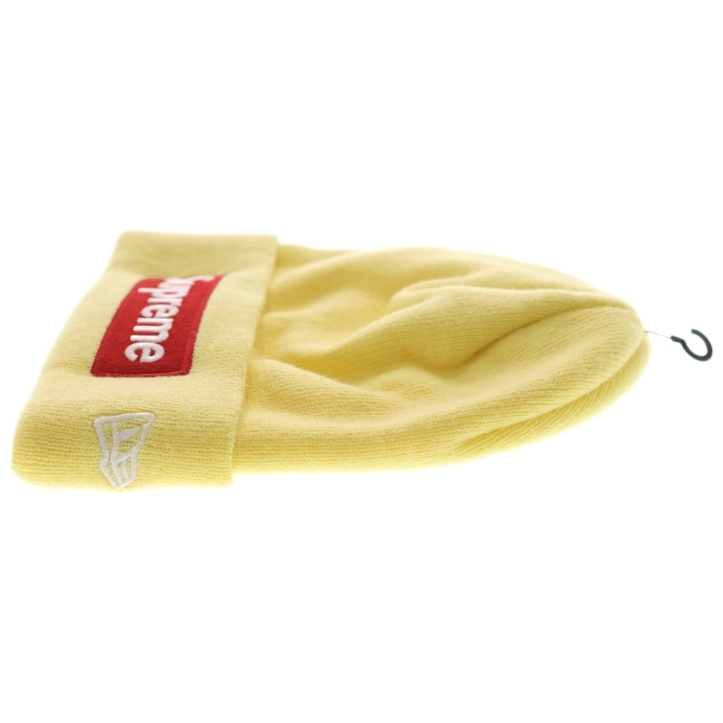 SUPREME(シュプリーム) 22AW ×New Era Box Logo Beanie ボックスロゴ ビーニー ニットキャップ 帽子 イエロー