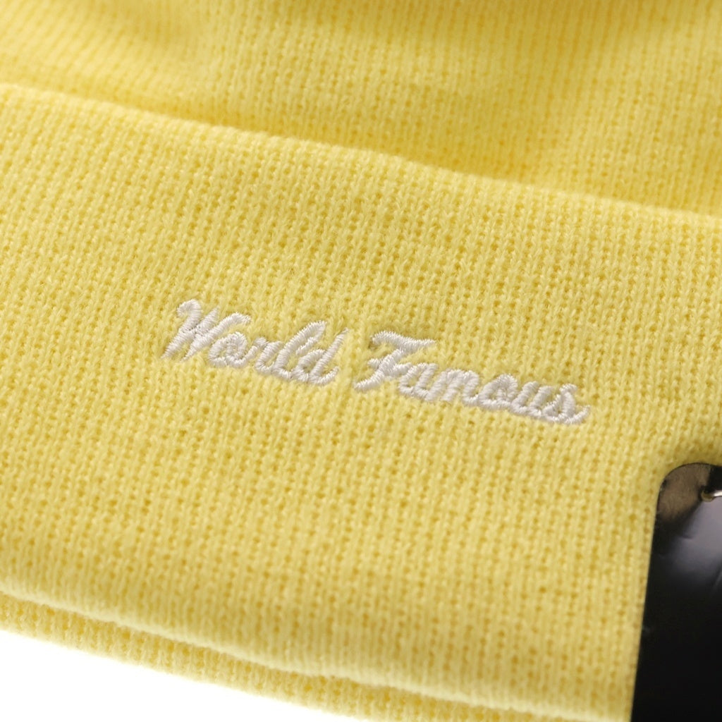 SUPREME(シュプリーム) 22AW ×New Era Box Logo Beanie ボックスロゴ ビーニー ニットキャップ 帽子 イエロー