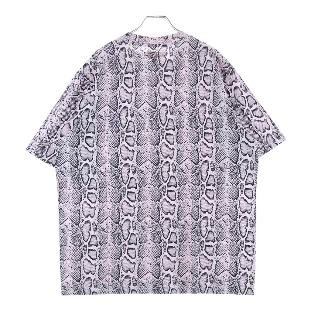 SUPREME(シュプリーム) 24SS Small Box Logo Tee SNEAK スモールボックスロゴ スネークプリント半袖Tシャツカットソー ピンク