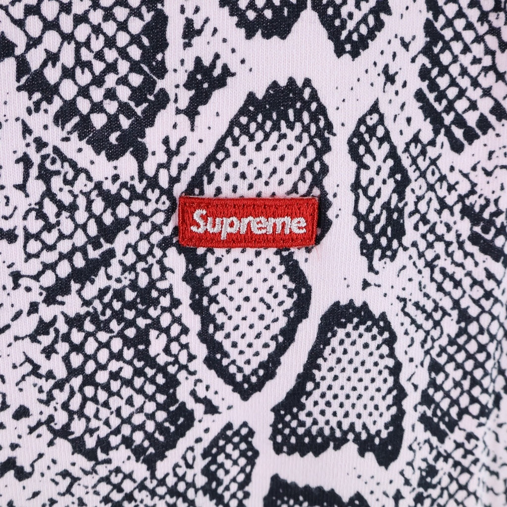 SUPREME(シュプリーム) 24SS Small Box Logo Tee SNEAK スモールボックスロゴ スネークプリント半袖Tシャツカットソー ピンク