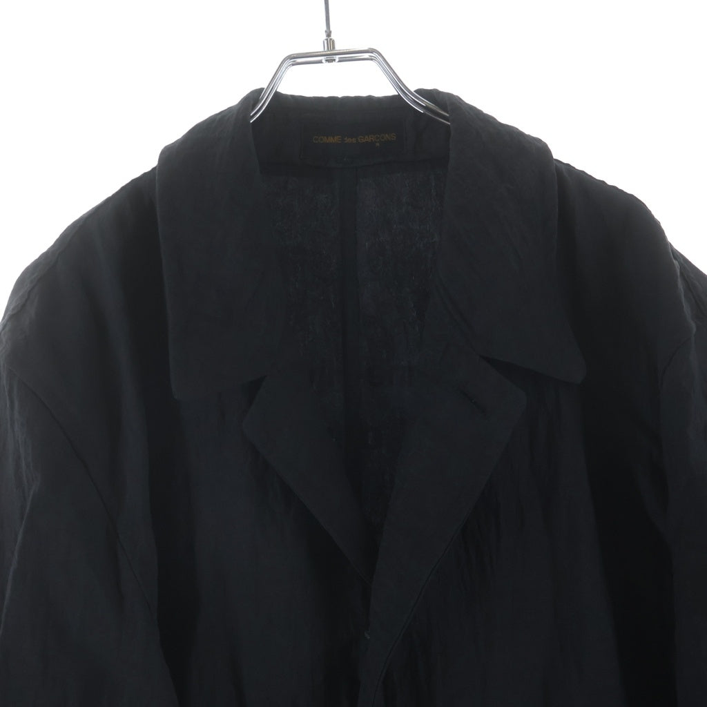 COMME des GARCONS(コムデギャルソン) 80s VINTAGE 85AW Archive Automne-Hiver 85-86 シワ加工スタッフコート ブラック アーカイブ