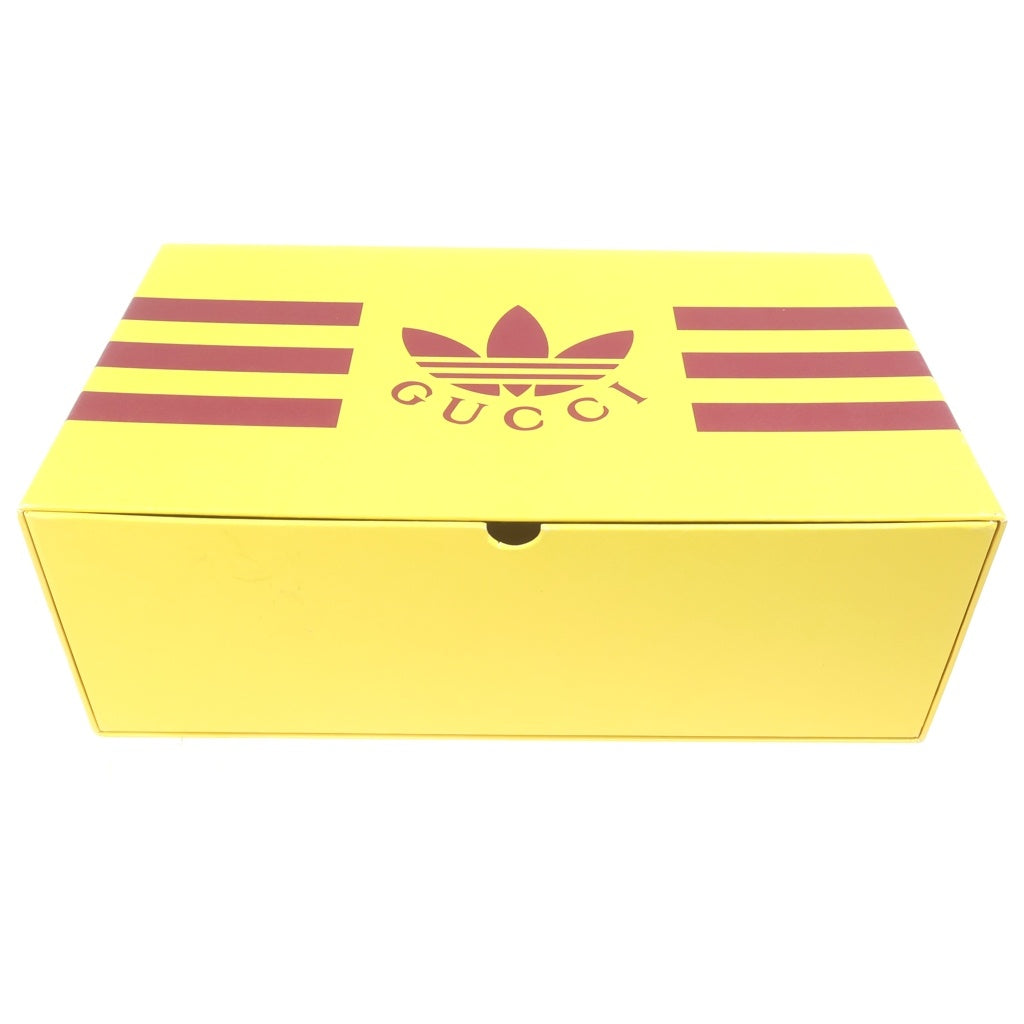 GUCCI(グッチ) ×adidas Gazelle HQ8853 アディダス ガゼル ベルベット ローカットスニーカー レッド