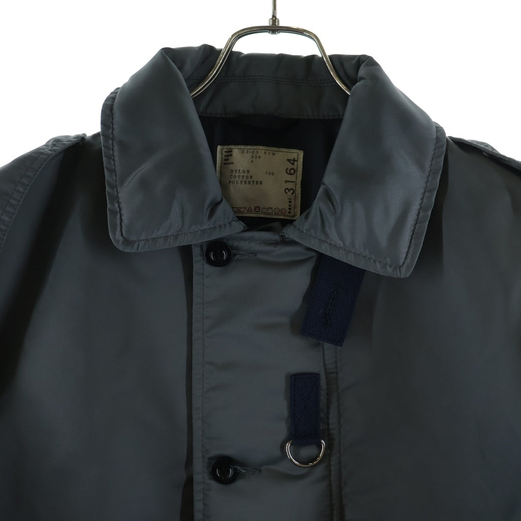 Sacai(サカイ) 23AW Nylon Twill Mix Blouson ナイロン ツイル ブルゾン ジップアップ ミリタリー ジャケット カーキ 23-03164M