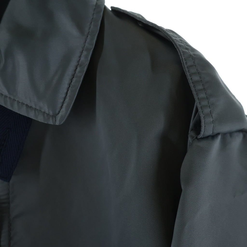 Sacai(サカイ) 23AW Nylon Twill Mix Blouson ナイロン ツイル ブルゾン ジップアップ ミリタリー ジャケット カーキ 23-03164M
