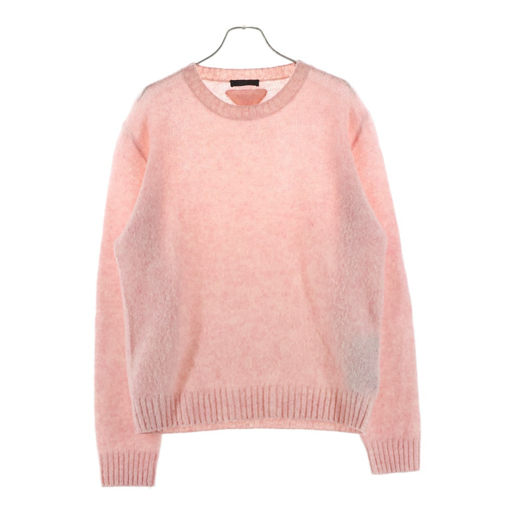 PRADA(プラダ) 24AW GIROCOLLO シェットランドウール クルーネック ニット セーター ピンク UMB923