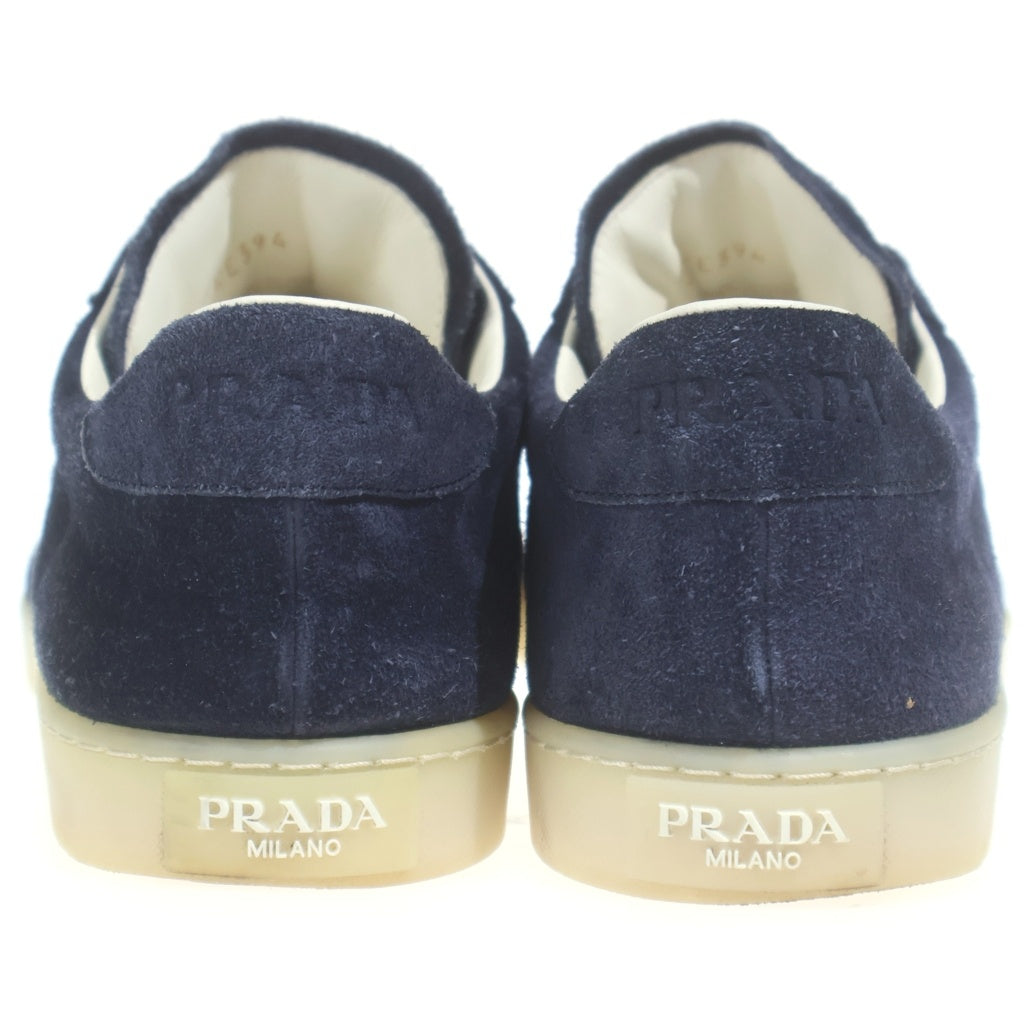 PRADA(プラダ) トライアングルロゴプレート スエード レザー ローカットスニーカー ネイビー 2EE394
