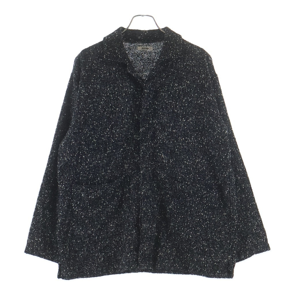 INTERIM(インテリム) 25AW TEXTURED DONEGAL BOUCLE DEADSTOCK HYPER BIG FLY FRONT SHIIRTS JACKET シャツジャケット IT25A073