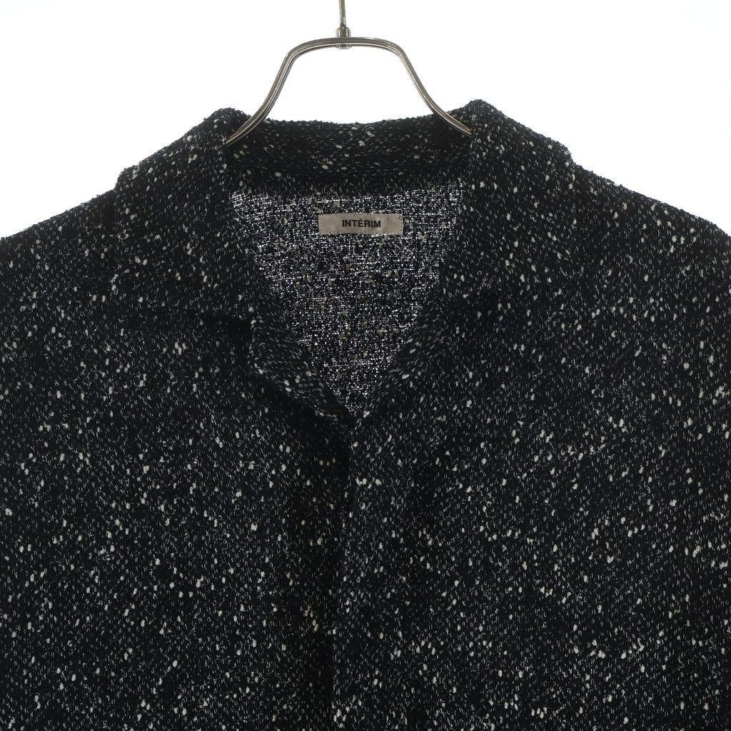 INTERIM(インテリム) 25AW TEXTURED DONEGAL BOUCLE DEADSTOCK HYPER BIG FLY FRONT SHIIRTS JACKET シャツジャケット IT25A073