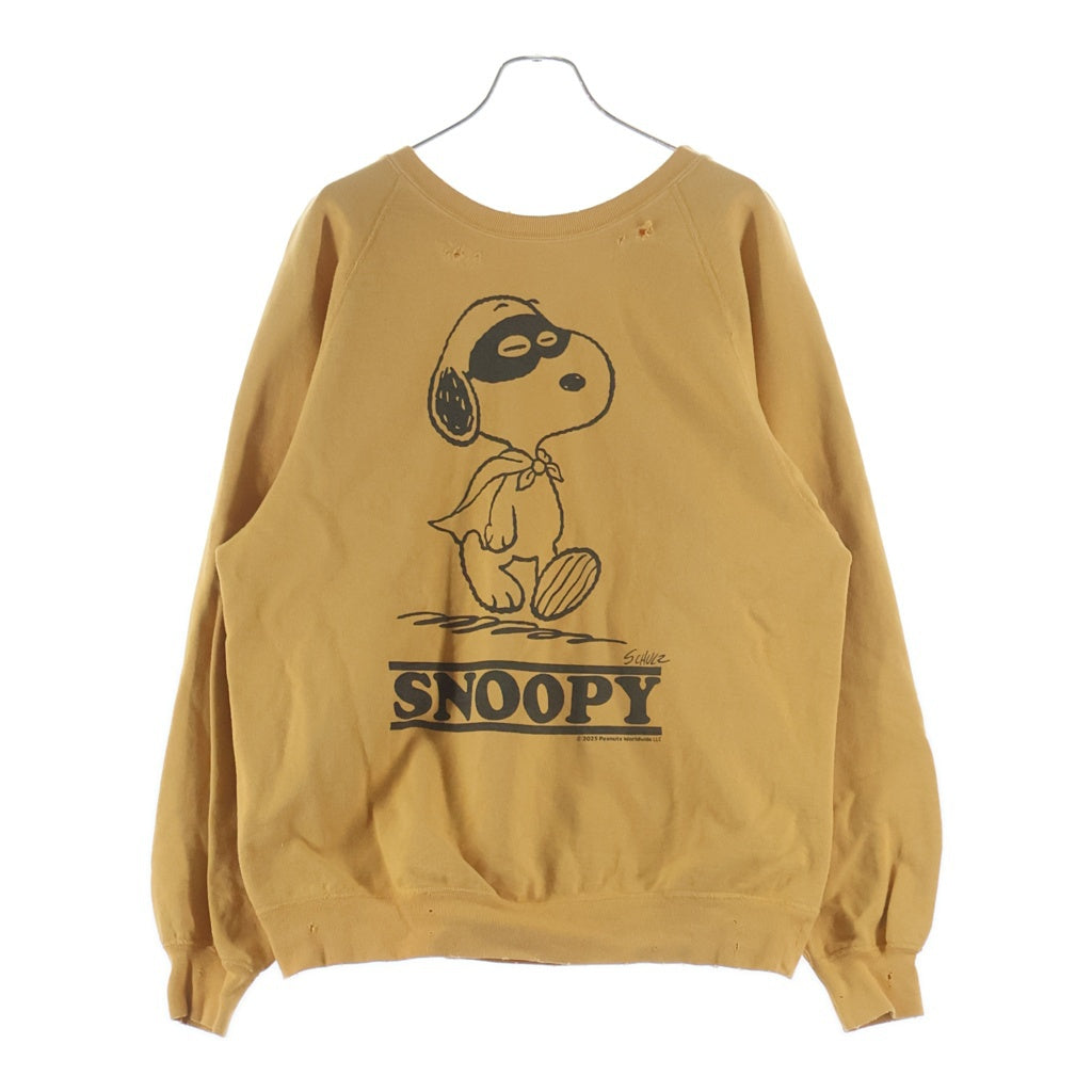 NEXUS7(ネクサスセブン) SNOOPY CREW スヌーピー クルーネックスウェット イエロー ROA-NNK-C0C