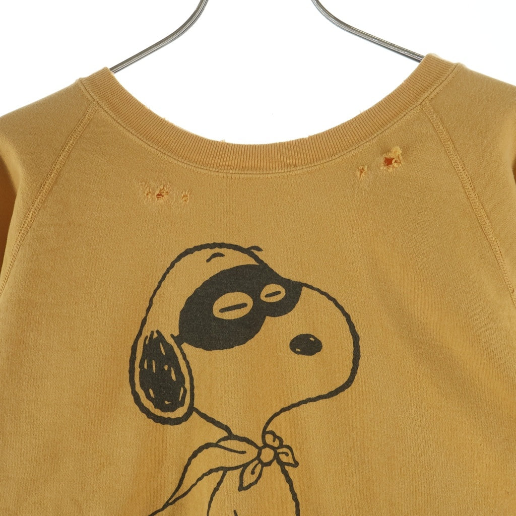 NEXUS7(ネクサスセブン) SNOOPY CREW スヌーピー クルーネックスウェット イエロー ROA-NNK-C0C