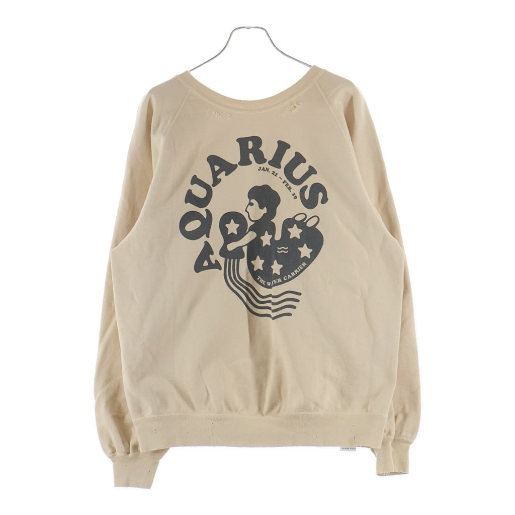 NEXUS7(ネクサスセブン) AQUARIUS CREW SWEAT 水瓶座 クルーネックスウェット ベージュ ROA-NNK-C0Q