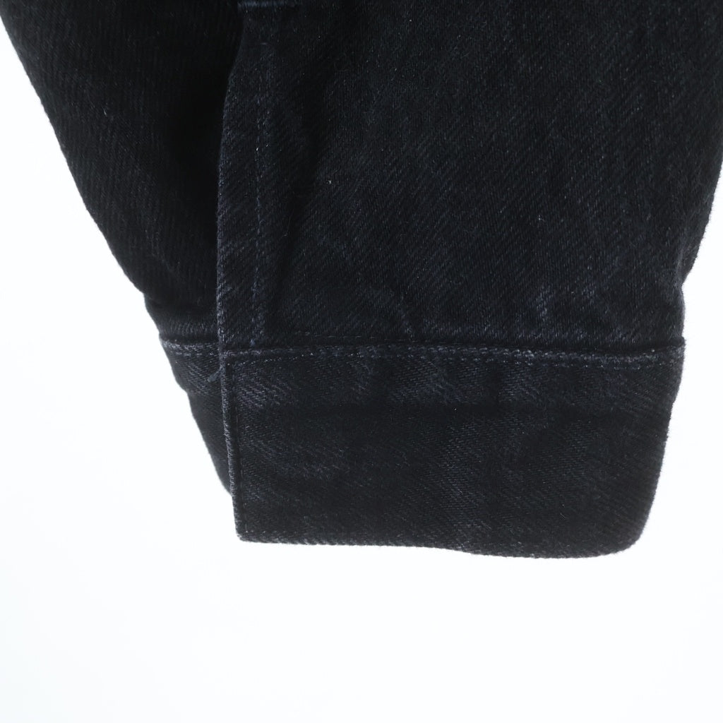 NO BRAND(ノーブランド) 1000S サウザンズ INVISIBLE PLEATED DENIM JACKETインビジブル プリーツデニムジャケット ブラック TH-059