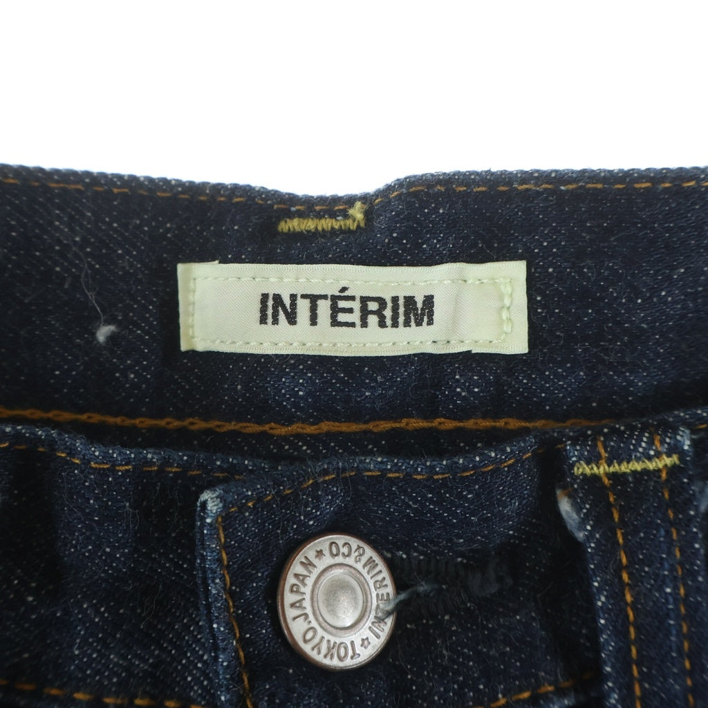 INTERIM(インテリム) シンチバック付き セルビッチデニム5ポケットパンツ インディゴ