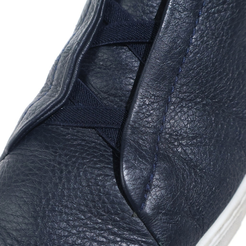Ermenegildo Zegna(エルメネジルドゼニア) TRIPLE STITCH トリプルステッチ ローカットスニーカー ネイビー US12