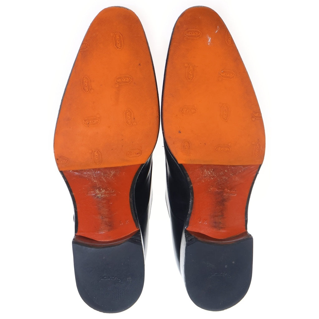 Santoni(サントーニ) M652 ダブルモンクストラップレザーシューズ ローファー 革靴 ブラック