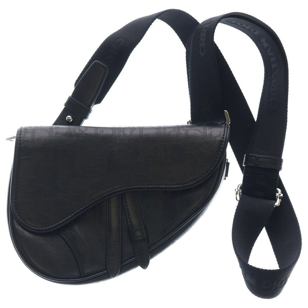 DIOR(ディオール) オブリーク サドルボディバッグ ショルダーバッグ ブラック 1ADP0093