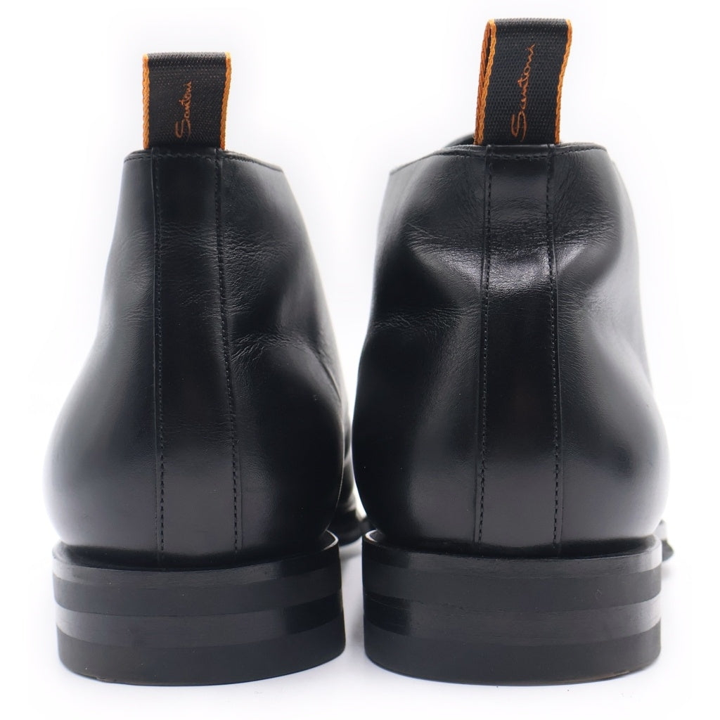 Santoni(サントーニ) レザーチャッカブーツ シューズ ブラック US12