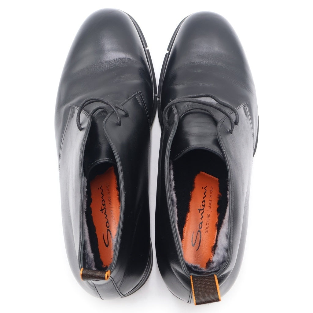 Santoni(サントーニ) レザーチャッカブーツ シューズ ブラック US12