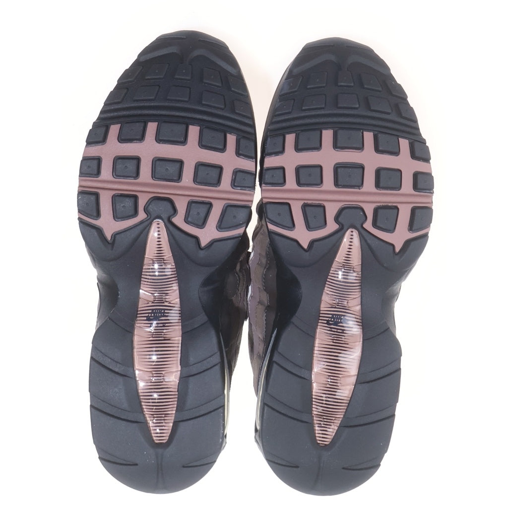 NIKE(ナイキ) WMNS AIR MAX 95 BIG BUBBLE VELVET BROWN IB6396-200 ウィメンズ エアマックス95 ビッグバブル ローカットスニーカー グレー/ブラウン US10/27cm レディース