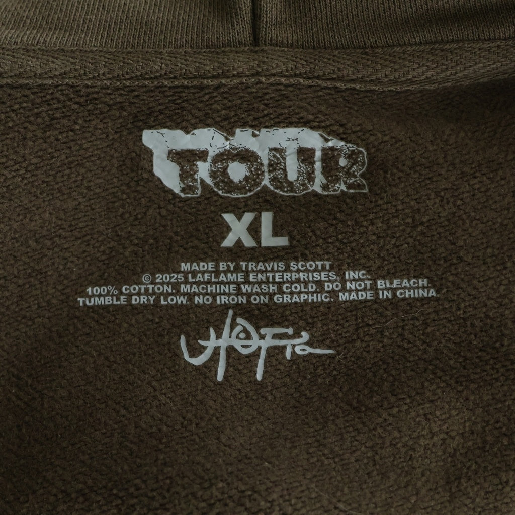 Cactus Jack(カクタスジャック) MAXIMUS Doragon Zip Hooded マキシマス ドラゴン ジップ フーディー スウェット ジップアップパーカー ブラウン